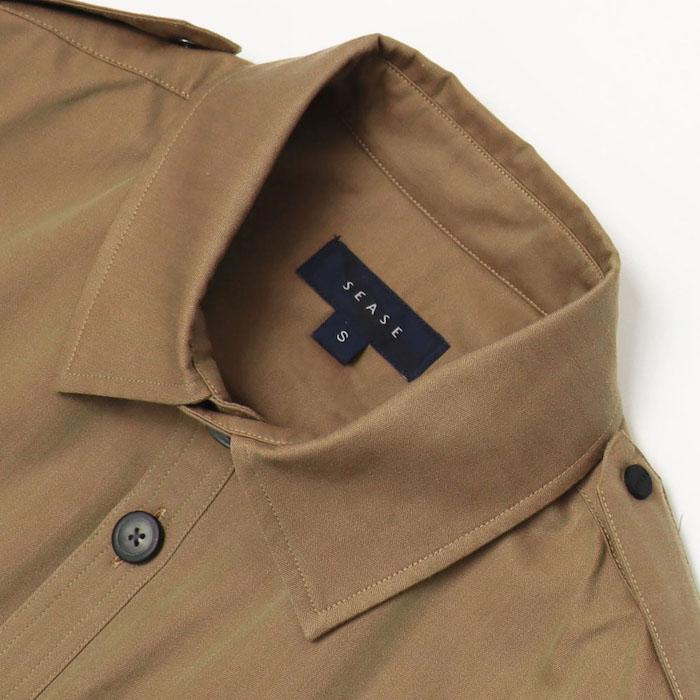 シーズ / SEASE / CAMICIA GENERALE / コットン ソラーロ生地 / シャツアウター / 返品・交換可能の画像