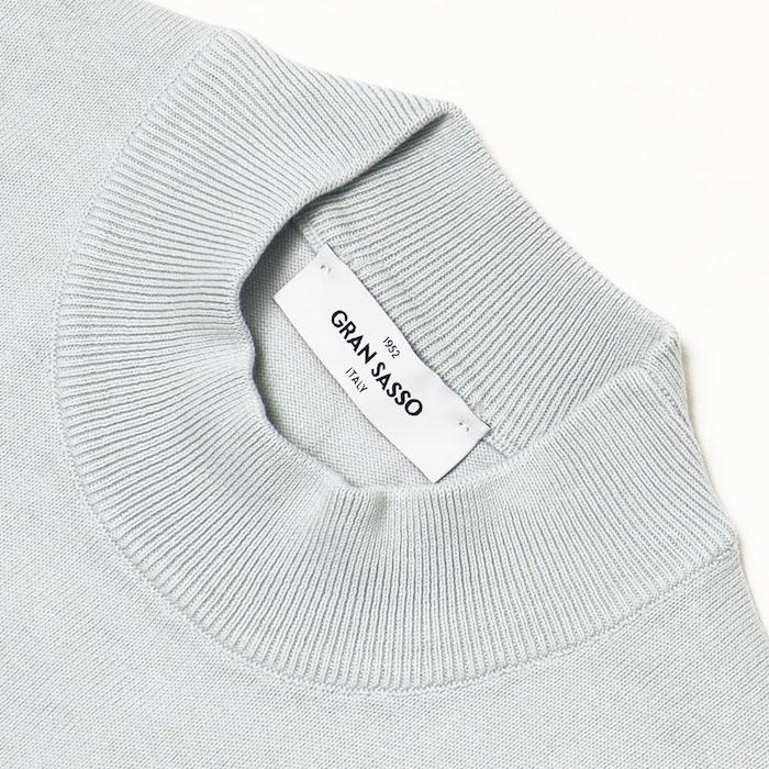 グランサッソ / GRANSASSO / モックネック ニット / 長袖 / 12G ソフト コットン / 返品・交換可能の画像