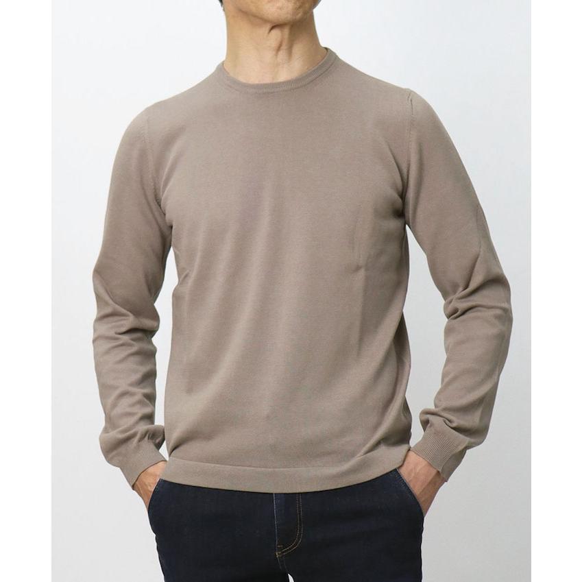 グランサッソ / GRANSASSO / ロングスリーブ Tシャツ / 長袖 クルーネック ニット / 12G ソフト コットン / 返品・交換可能の画像