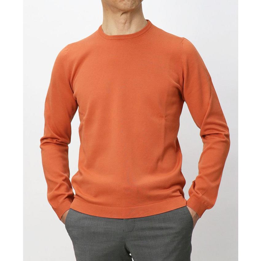 グランサッソ / GRANSASSO / ロングスリーブ Tシャツ / 長袖 クルーネック ニット / 12G ソフト コットン / 返品・交換可能の画像