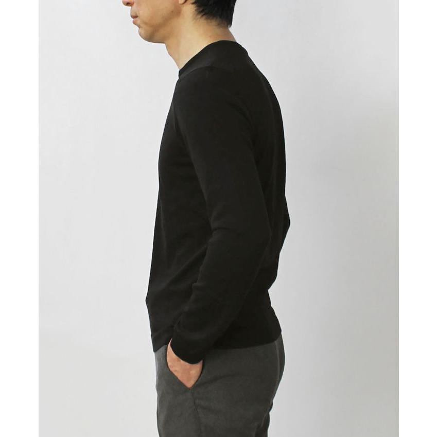 グランサッソ / GRANSASSO / ロングスリーブ Tシャツ / 長袖 クルーネック ニット / 12G ソフト コットン / 返品・交換可能の画像