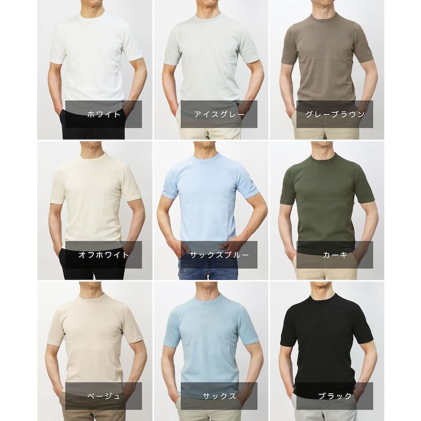 GRANSASSO クルーネック ニット Tシャツ 12G ソフト コットン Gran Sasso（グランサッソ） グランサッソ / GRANSASSO / クルーネック
