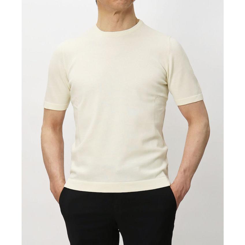 GRANSASSO クルーネック ニット Tシャツ 12G ソフト コットン グランサッソ / GRANSASSO / クルーネック ニット Tシャツ / 12G