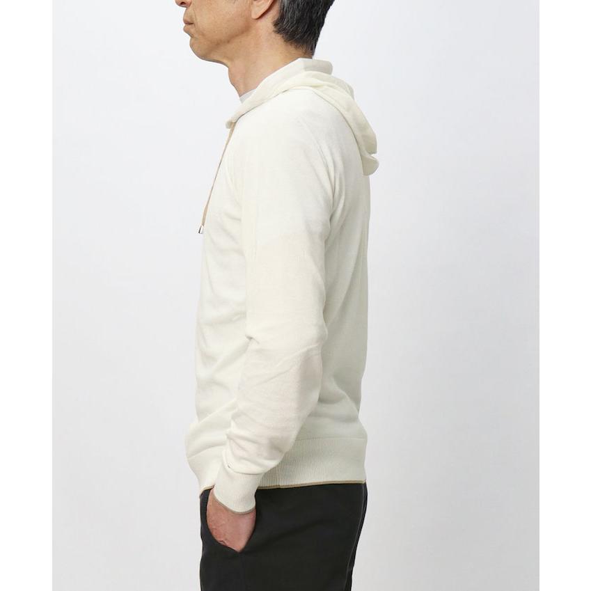 フィリッポ デ ローレンティス / FILIPPO DE LAURENTIIS / 14ゲージ ニット パーカー / コットン カシミヤ / 返品・交換可能の画像