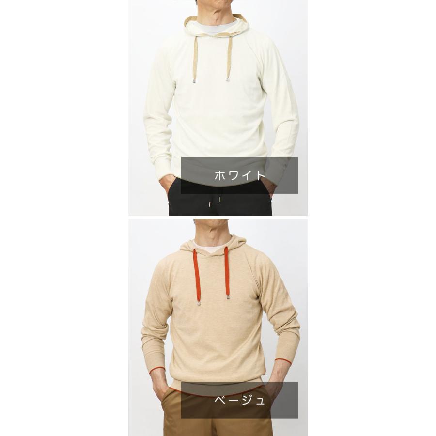 フィリッポ デ ローレンティス / FILIPPO DE LAURENTIIS / 14ゲージ ニット パーカー / コットン カシミヤ / 返品・交換可能の画像