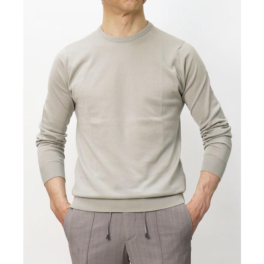 ジョンスメドレー / JOHN SMEDLEY / DAVID / クルーネック ニット / 30G シーアイランドコットン / MODERN FIT / 返品・交換可能の画像