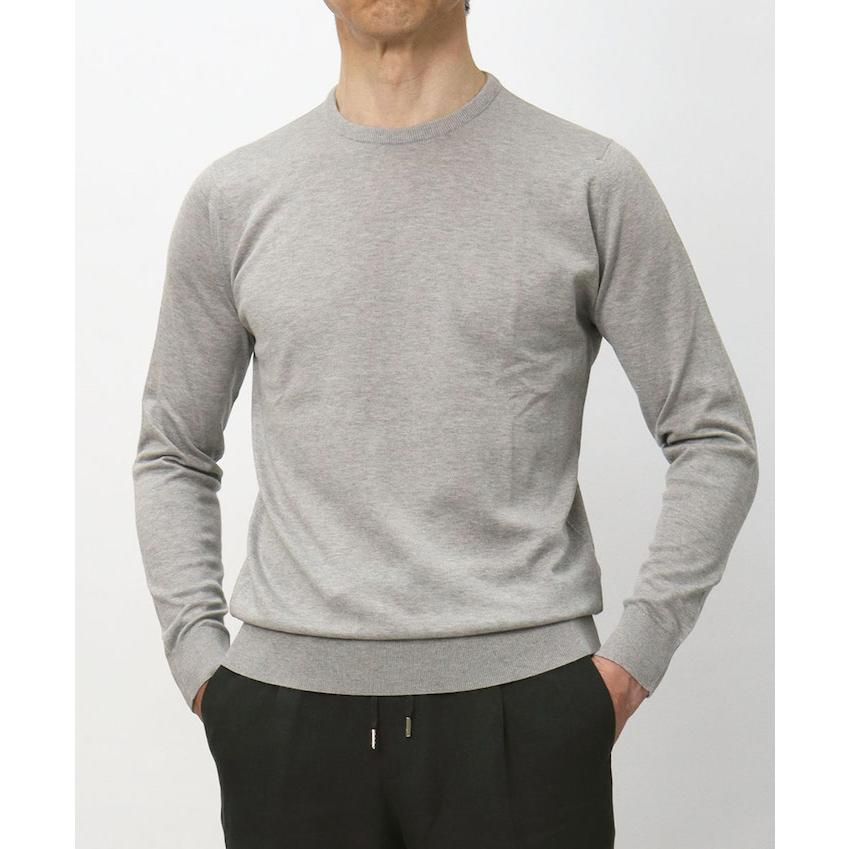 ジョンスメドレー / JOHN SMEDLEY / DAVID / クルーネック ニット / 30G シーアイランドコットン / MODERN FIT / 返品・交換可能の画像