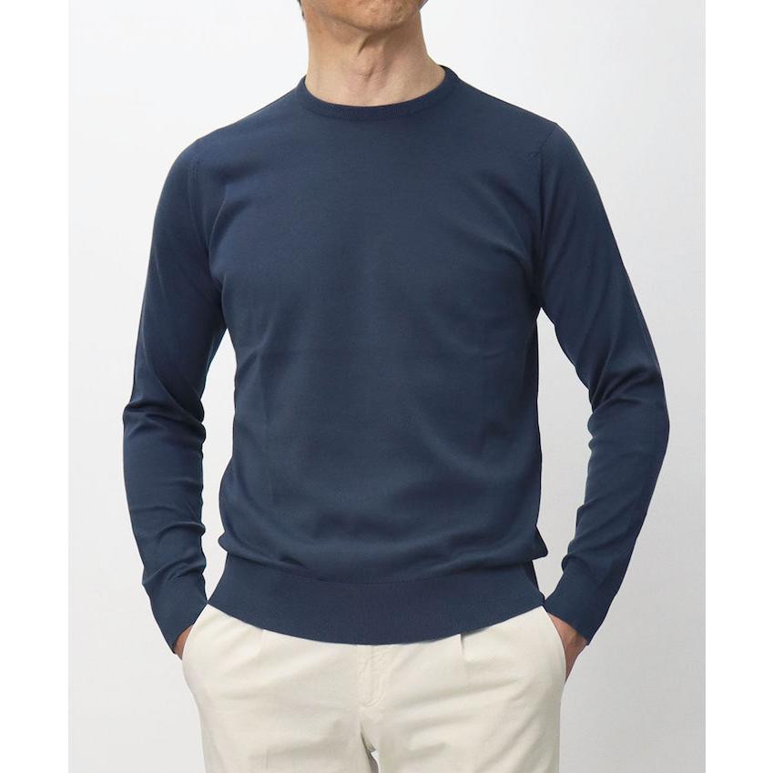 ジョンスメドレー / JOHN SMEDLEY / DAVID / クルーネック ニット / 30G シーアイランドコットン / MODERN FIT / 返品・交換可能の画像