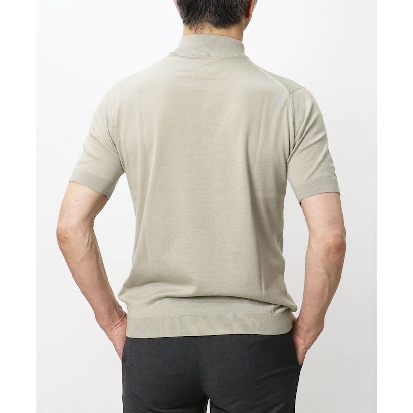 ジョンスメドレー / JOHN SMEDLEY / ARBER / モックネック ニット / 30G シーアイランド コットン 半袖 / MODERN FIT / 返品・交換可能の画像