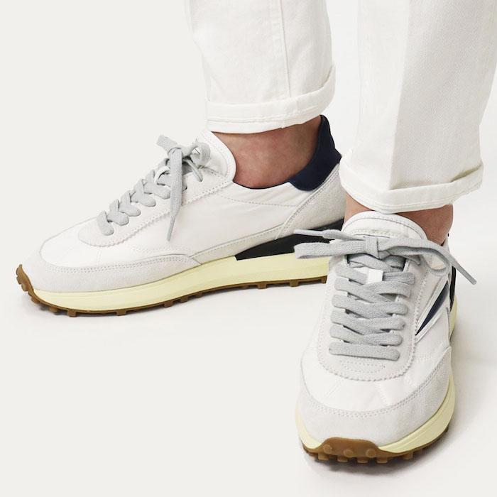 デイト / D.A.T.E. / スニーカー / ATHLETA NYLON WHITE-BLUE / 返品・交換可能の画像