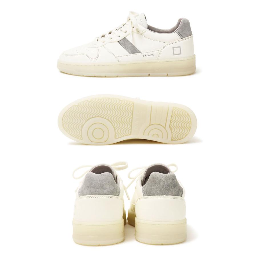 デイト / D.A.T.E. / スニーカー / COURT2.0 VNTAGE CALF WHITE-GREY / 返品・交換可能の画像