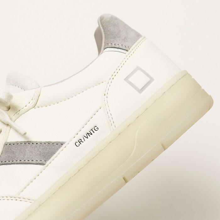 デイト / D.A.T.E. / スニーカー / COURT2.0 VNTAGE CALF WHITE-GREY / 返品・交換可能の画像