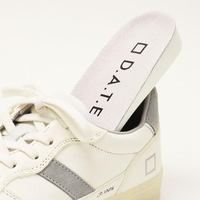 デイト / D.A.T.E. / スニーカー / COURT2.0 VNTAGE CALF WHITE-GREY / 返品・交換可能の画像