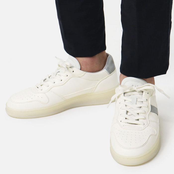 デイト / D.A.T.E. / スニーカー / COURT2.0 VNTAGE CALF WHITE-GREY / 返品・交換可能の画像