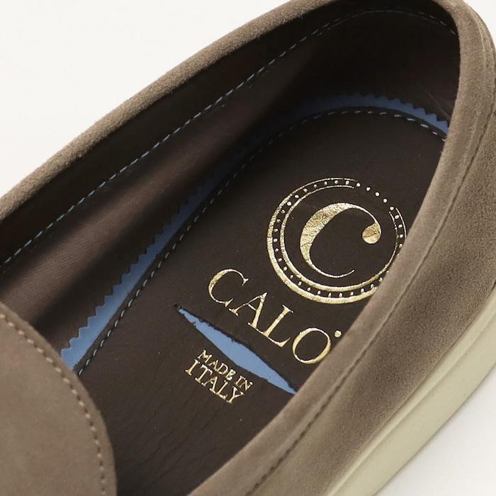 カーロ / CALO / モカシン型 スリップオン / スエード レザー / Mediterraneo / 返品・交換可能の画像