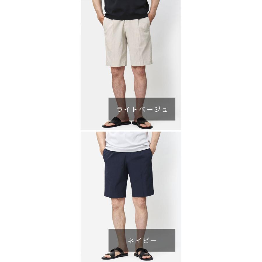 PT TORINO / ピーティー トリノ / ショートパンツ / SHORT 1P JOGGER / ワンプリーツ / ウエストゴム / シアサッカー / コットンストレッチ / 返品・交換可能の画像