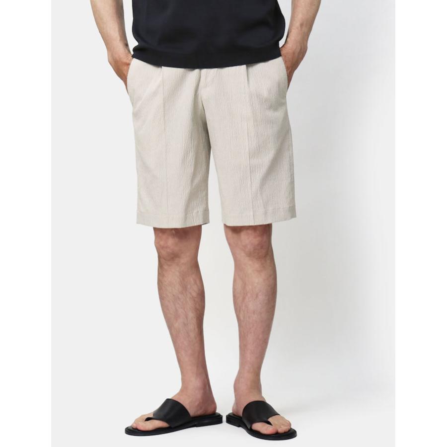 PT TORINO / ピーティー トリノ / ショートパンツ / SHORT 1P JOGGER / ワンプリーツ / ウエストゴム / シアサッカー / コットンストレッチ / 返品・交換可能の画像