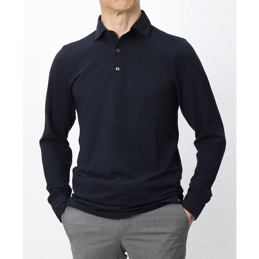 グランサッソ ポロシャツ 50 ネイビーグレー Gran Sasso（グランサッソ） グランサッソ / GRANSASSO / ロング