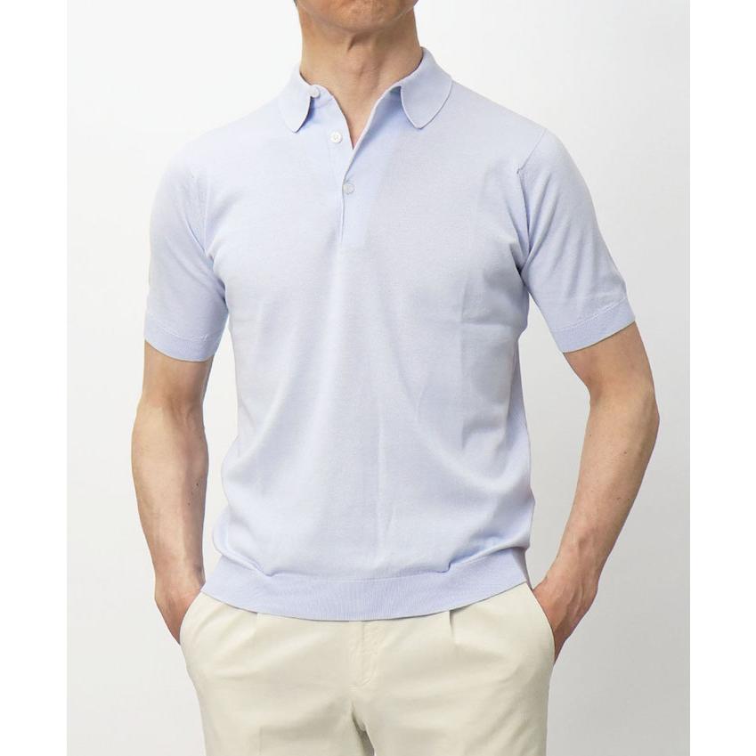 JOHN SMEDLEY ジョンスメドレー ポロシャツコットンニット white