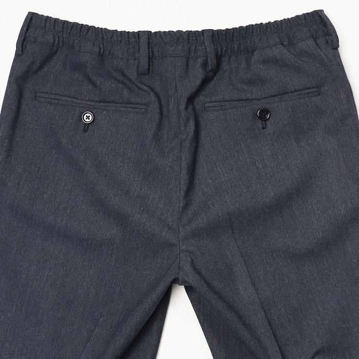 ラルディーニ / LARDINI / EASY WEAR SUIT / 3B段返りワンプリーツ スーツ / ストレッチテクノフランネル / ウエストゴム / 返品・交換不可の画像