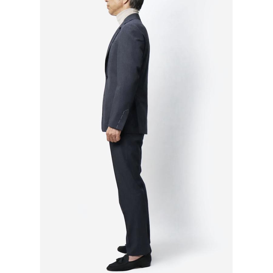 ラルディーニ / LARDINI / EASY WEAR SUIT / 3B段返りワンプリーツ スーツ / ストレッチテクノフランネル / ウエストゴム / 返品・交換不可の画像