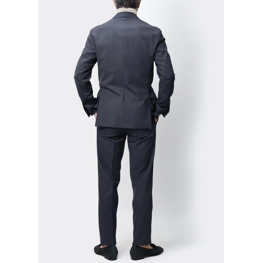 ラルディーニ / LARDINI / EASY WEAR SUIT / 3B段返りワンプリーツ スーツ / ストレッチテクノフランネル / ウエストゴム / 返品・交換不可の画像