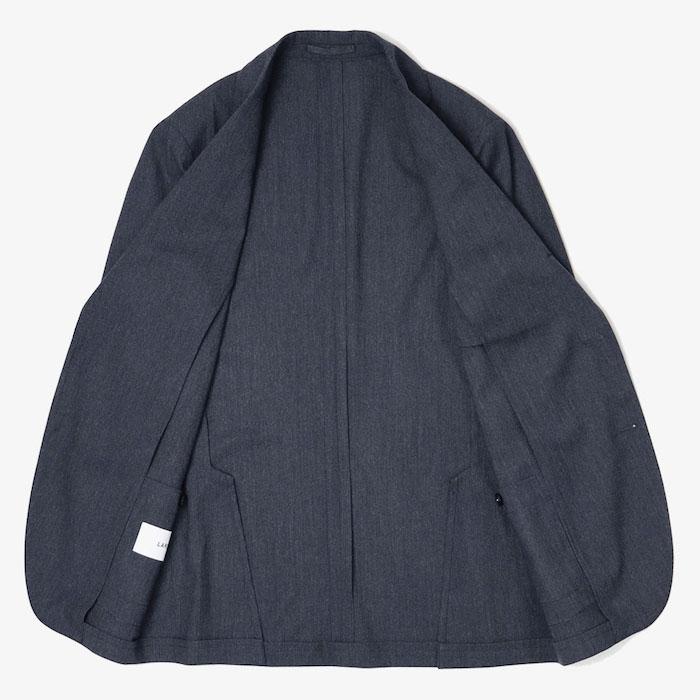 ラルディーニ / LARDINI / EASY WEAR SUIT / 3B段返りワンプリーツ スーツ / ストレッチテクノフランネル / ウエストゴム / 返品・交換不可の画像