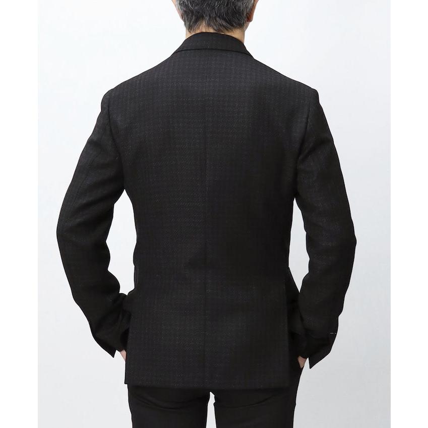 ラルディーニ / LARDINI / ROMA / ダブルブレスト型 / シャツ ジャケット仕様 / ウールライトツィード / シャドゥ千鳥格子柄 / 6釦 2パッチ / 返品・交換不可の画像