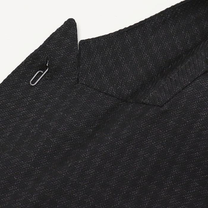 ラルディーニ / LARDINI / ROMA / ダブルブレスト型 / シャツ ジャケット仕様 / ウールライトツィード / シャドゥ千鳥格子柄 / 6釦 2パッチ / 返品・交換不可の画像