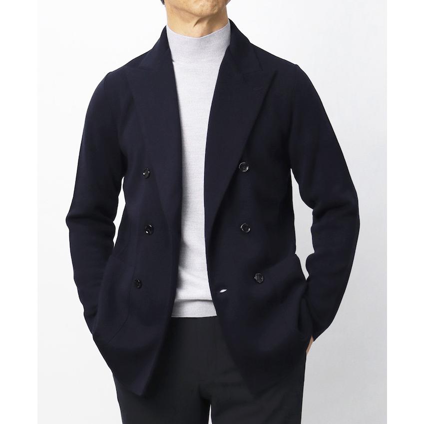 フィンジャック / Finjack / ウールニット / ダブルブレストジャケット / ミラノリブ / 返品・交換不可の画像