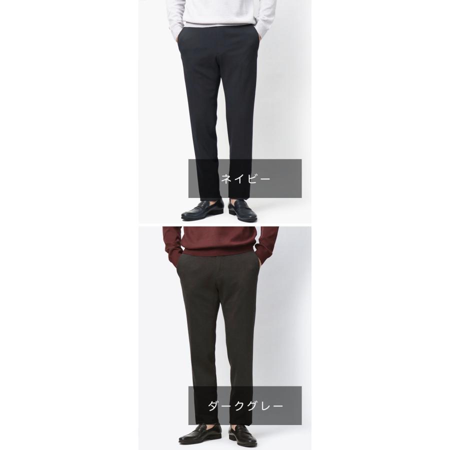 インコテックス / INCOTEX / 84型 / TEKNO SARTORIAL / ノープリーツ スラックス / テクノジャージー / バーズアイ / ウエストゴム / SLIM FIT / 返品・交換不可の画像