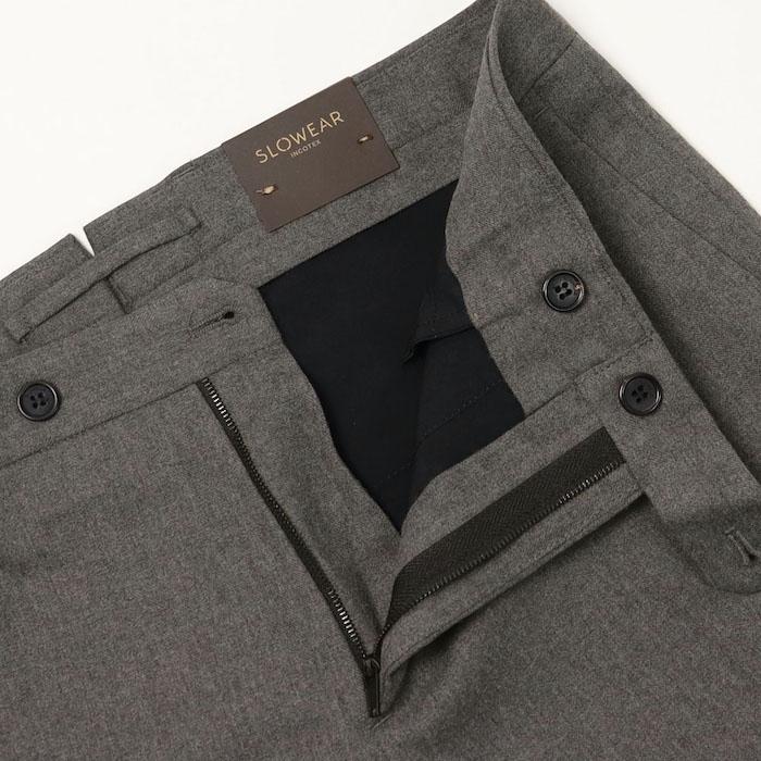 インコテックス / INCOTEX / テクノフランネル / TEKNO FLANNEL / 35型 / スラックス / ストレッチ / スリム フィット / SLIM FIT / 返品・交換不可の画像
