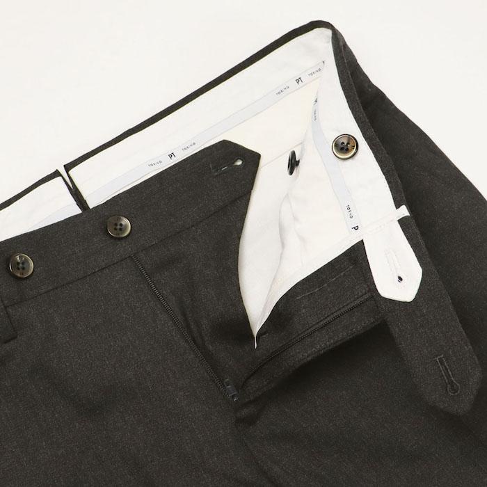 PT TORINO / ピーティー トリノ / トラベル / TRAVEL / SUPER SLIM FIT / ノープリーツ スラックス / セミフラノ ウォッシャブル テクノウール / 返品・交換不可の画像