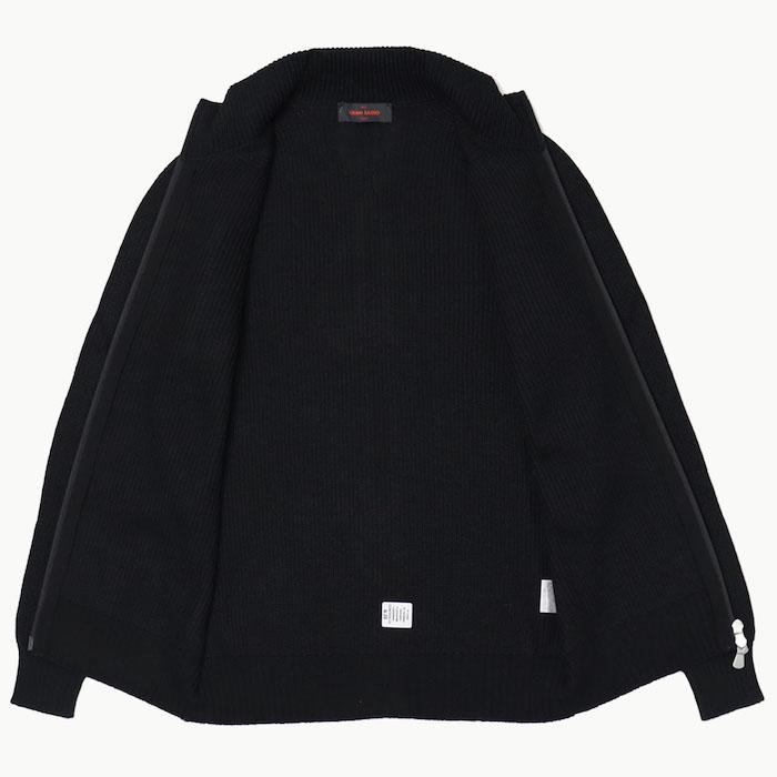 グランサッソ / GRANSASSO / レインウール / RAIN WOOL / WATERPROOF / ダブル ZIP スタンドカラー ニット ブルゾン / 返品・交換不可の画像