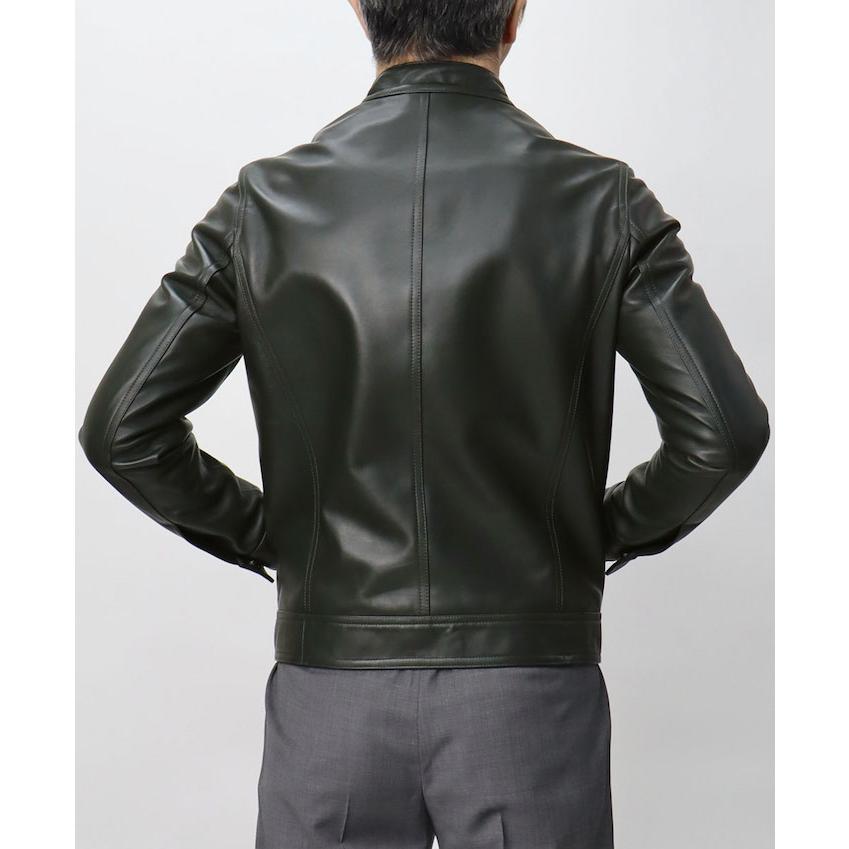 美品✨ エンメディ シングルライダースジャケット ラムレザー ユリ エンメティ / EMMETI / ユリ / JURI / シングル ライダース