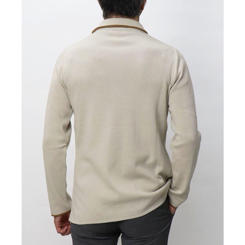 ラルディーニ / LARDINI / ニット ジャケット / シャツ襟 / コットン / 返品・交換不可の画像