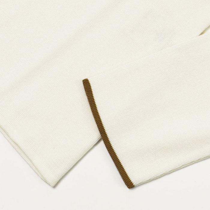 ラルディーニ / LARDINI / ニット ジャケット / シャツ襟 / コットン / 返品・交換不可の画像