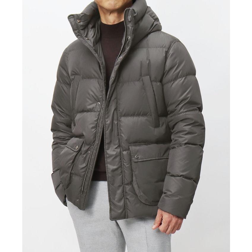 ヘルノ　ダウン　ニットブルゾン BEAMS F（ビームスF）HERNO / コンビネーション ニットダウン