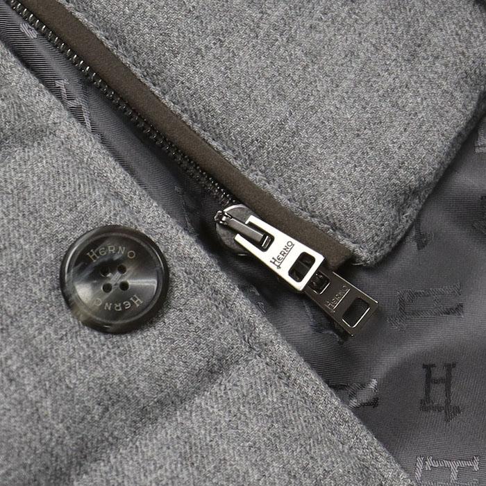 ヘルノ / HERNO / ウール ヴィスコース / NORFOLK / 撥水 / ダウン ジャケット / レイヤード風前立て付き / 返品・交換不可の画像