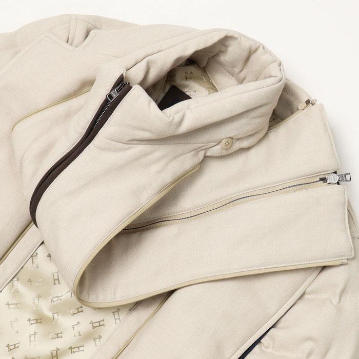 ヘルノ / HERNO / ウール ヴィスコース / NORFOLK / 撥水 / ダウン ジャケット / レイヤード風前立て付き / 返品・交換不可の画像