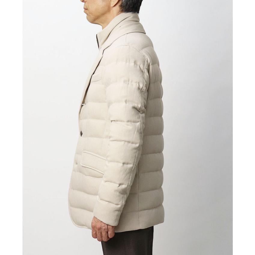 ヘルノ / HERNO / ウール ヴィスコース / NORFOLK / 撥水 / ダウン ジャケット / レイヤード風前立て付き / 返品・交換不可の画像