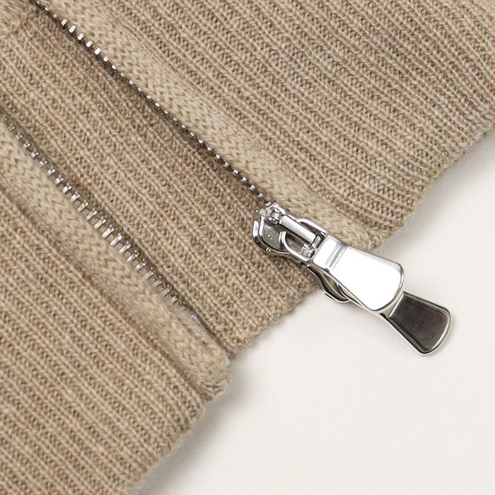 フィリッポ デ ローレンティス / FILIPPO DE LAURENTIIS /  ZIP UP ニットパーカー / ウール カシミヤ / 12ゲージ / 返品・交換不可の画像