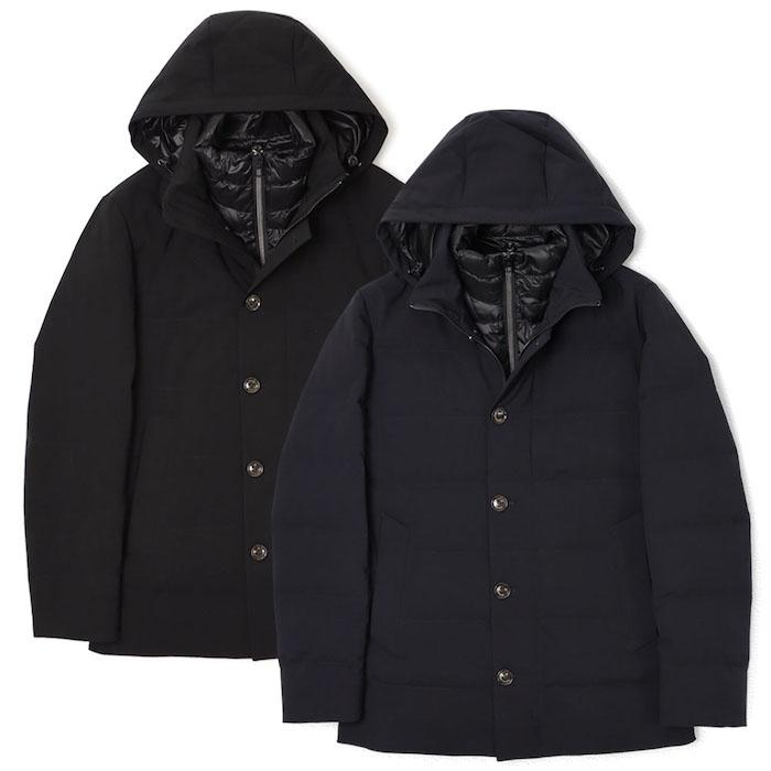 Montecore モンテコーレ / ダウン アウター レイヤードデザイン