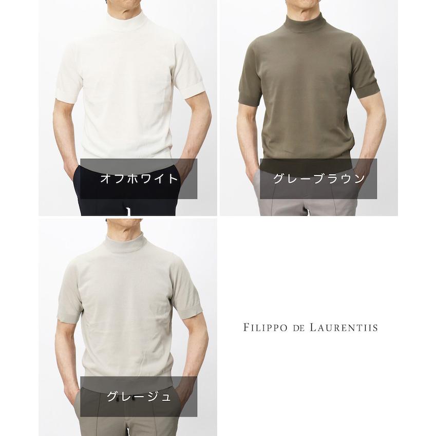 FILIPPO DE LAURENTIIS 【美品】クレープコットン ニットT