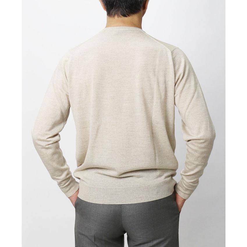 ジョンスメドレー / JOHN SMEDLEY / スキャンラン / SCANLAN / クルーネック ニット / 30G メリノウール / MODERN FIT / 返品・交換不可の画像