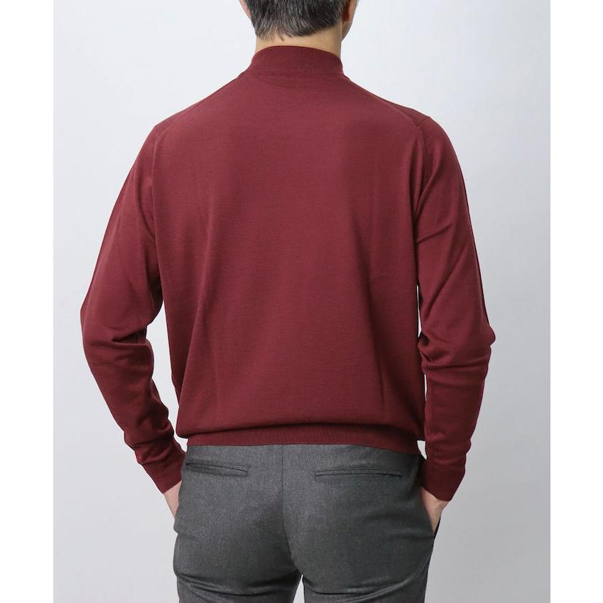 ジョンスメドレー / JOHN SMEDLEY / キルディ / KILDAY / モックネック ニット / 30G メリノウール / MODERN FIT / 返品・交換不可の画像