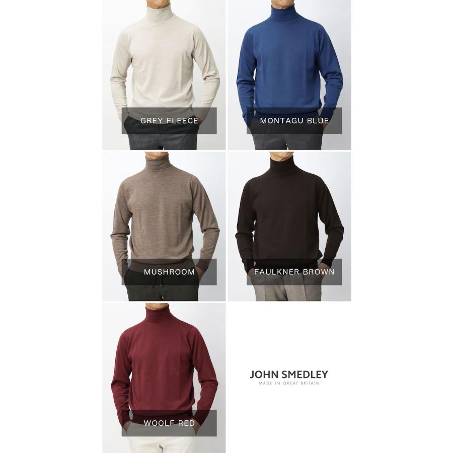 ジョンスメドレー / JOHN SMEDLEY / レヴィン / LEVINE / タートルネック ニット / 30G メリノウール / MODERN FIT / 返品・交換不可の画像