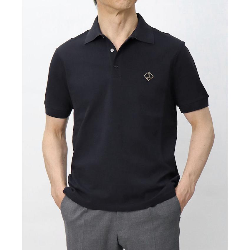 美品HERNOヘルノ　コットン　ポロシャツ　半袖　定価4万. HERNO ヘルノ / 半袖 ポロシャツ コットン鹿の子 返品・交換不可