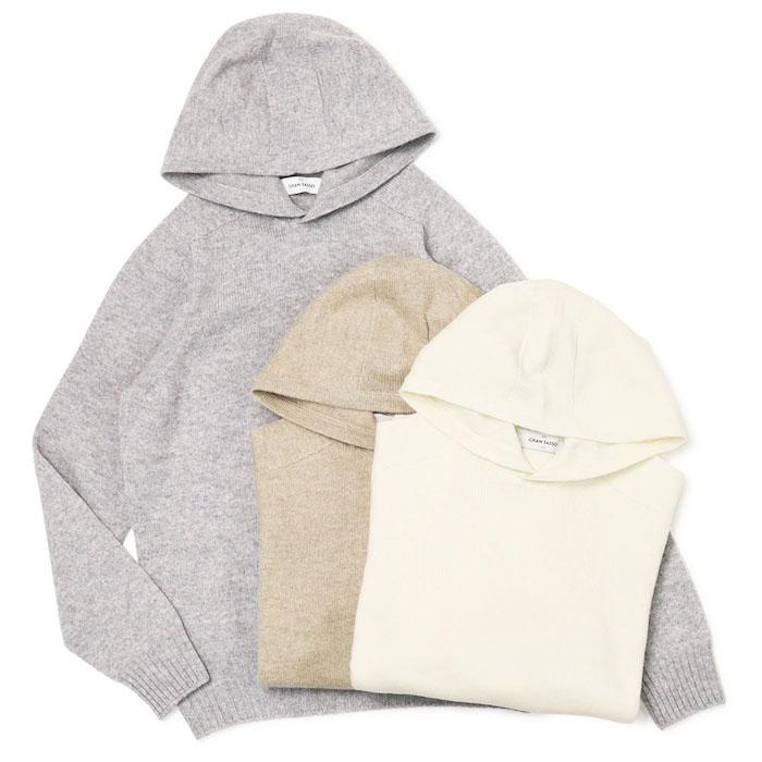 Gran Sasso グランサッソ コットンニットパーカー 46 イタリア製 Gran Sasso（グランサッソ） グランサッソ / GRANSASSO / ニット プル