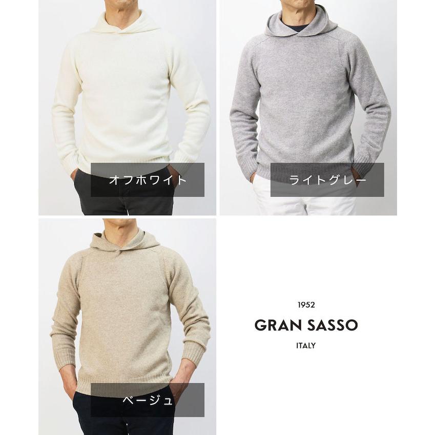 Gran Sasso グランサッソ コットンニットパーカー 46 イタリア製 Gran Sasso（グランサッソ） グランサッソ / GRANSASSO / ニット プル